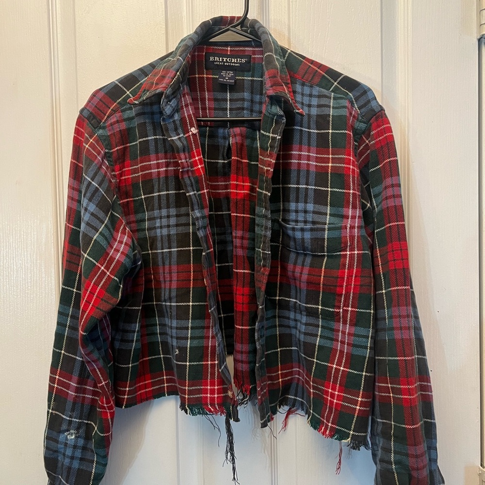 Britches Plaid Flannel Shirt - Red, Green, Blue
